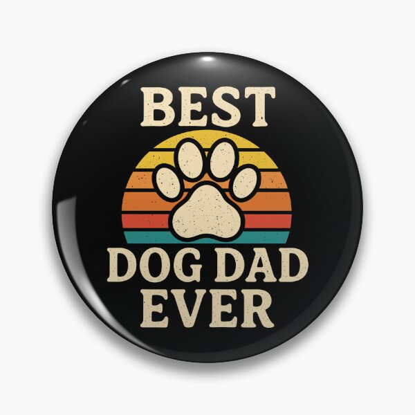 Item preview, Best Dog Dad Ever Vintage Retro Paw Print designed and sold by GiaoCalonas.