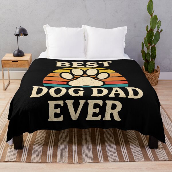 Item preview, Best Dog Dad Ever Vintage Retro Paw Print designed and sold by GiaoCalonas.