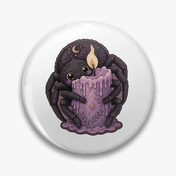 Item preview, Chubby Spider Hugging Lavender Candle designed and sold by The-Art-of-D.