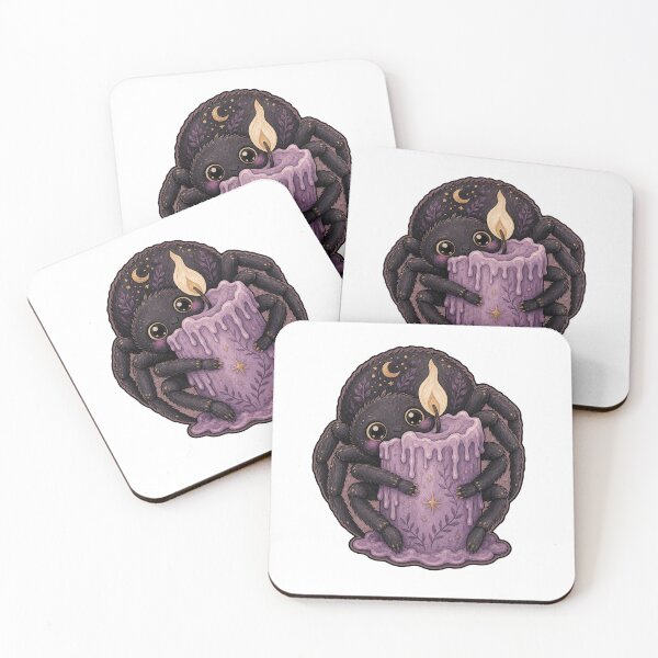 Item preview, Chubby Spider Hugging Lavender Candle designed and sold by The-Art-of-D.