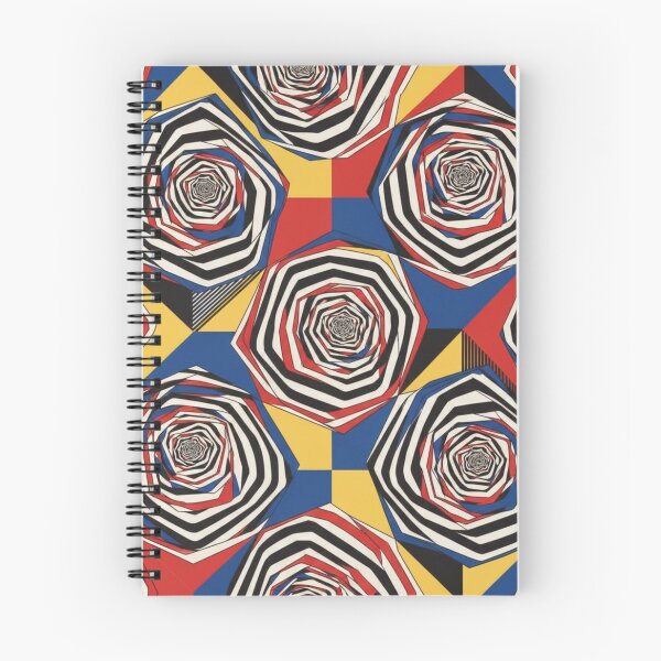 Item preview, Hypnotic Op Art Vortex: Primary Colors Geometric Pattern designed and sold by Dzblack.