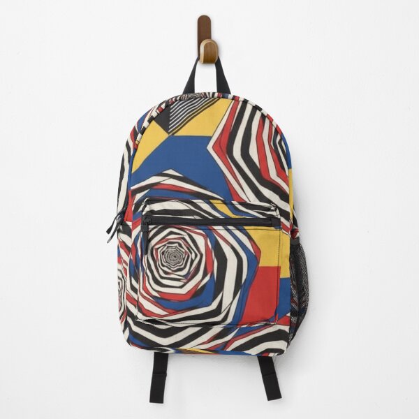 Item preview, Hypnotic Op Art Vortex: Primary Colors Geometric Pattern designed and sold by Dzblack.