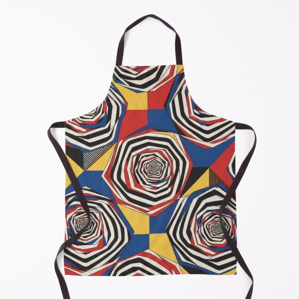 Item preview, Hypnotic Op Art Vortex: Primary Colors Geometric Pattern designed and sold by Dzblack.