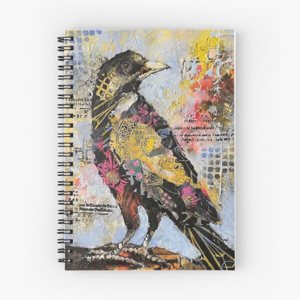 Item preview, Vibrant Patterned Bird Mixed Media Collage designed and sold by TadeoNivar.