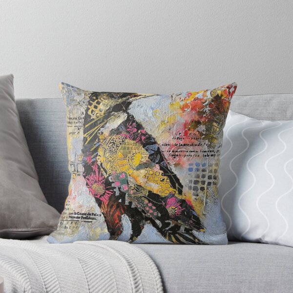Item preview, Vibrant Patterned Bird Mixed Media Collage designed and sold by TadeoNivar.