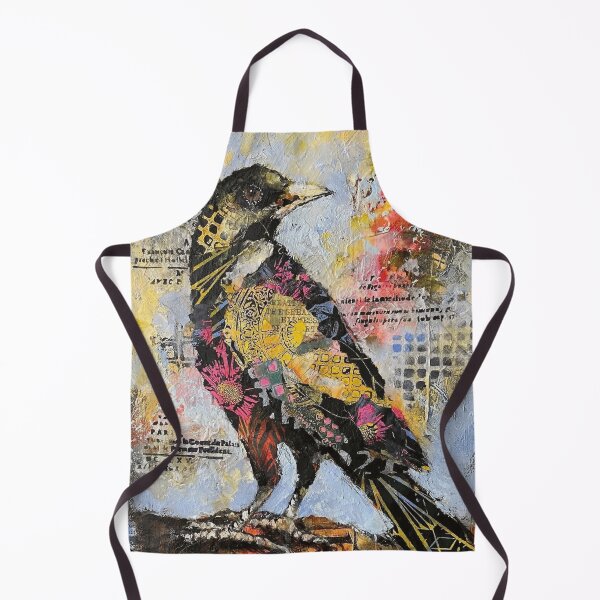Item preview, Vibrant Patterned Bird Mixed Media Collage designed and sold by TadeoNivar.