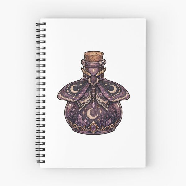 Item preview, Moon Moth Resting on Potion Bottle designed and sold by The-Art-of-D.