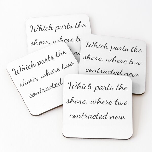 Item preview, “Which parts the shore, where two contracted new” - handwriting black designed and sold by ariksworld.