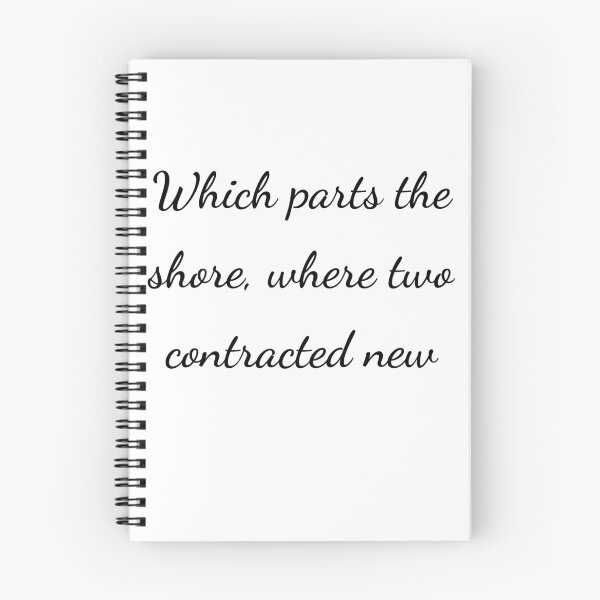 Item preview, “Which parts the shore, where two contracted new” - handwriting black designed and sold by ariksworld.