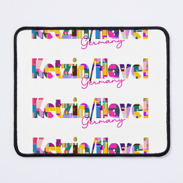 Item preview, Ketzin/Havel, Germany, Vibrant Abstract City Typography Art designed and sold by Wanderful-roads.
