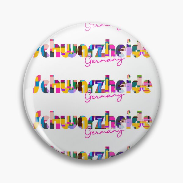 Item preview, Schwarzheide, Germany, Vibrant Abstract City Typography Art designed and sold by Wanderful-roads.