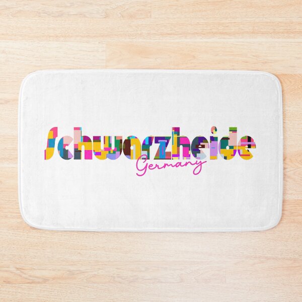 Item preview, Schwarzheide, Germany, Vibrant Abstract City Typography Art designed and sold by Wanderful-roads.