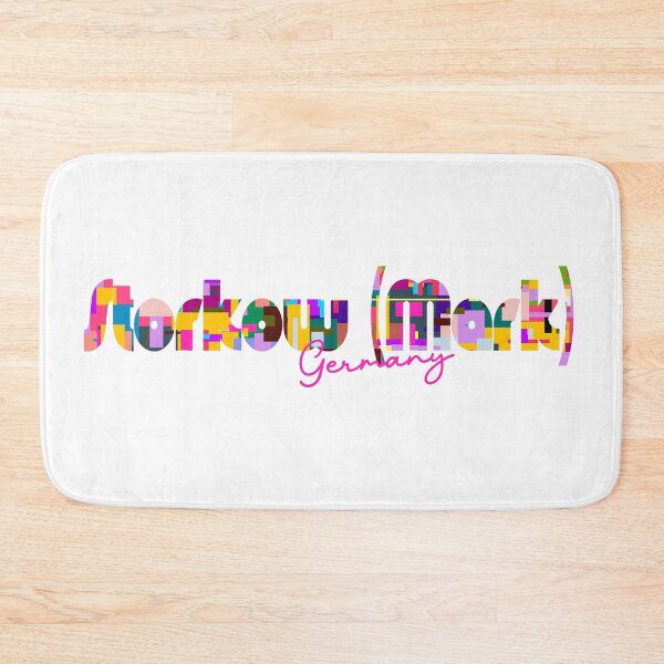 Item preview, Storkow (Mark), Germany, Vibrant Abstract City Typography Art designed and sold by Wanderful-roads.