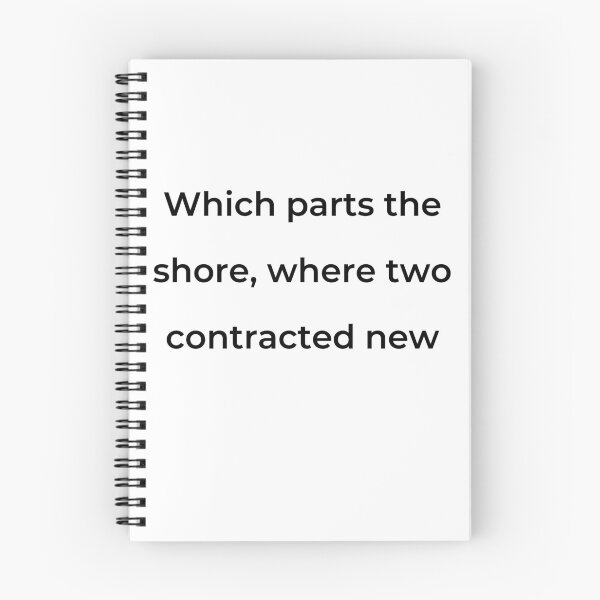 Item preview, “Which parts the shore, where two contracted new” - print black designed and sold by ariksworld.