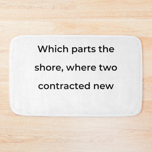 Item preview, “Which parts the shore, where two contracted new” - print black designed and sold by ariksworld.
