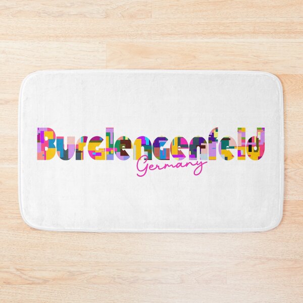 Item preview, Burglengenfeld, Germany, Vibrant Abstract City Typography Art designed and sold by Wanderful-roads.