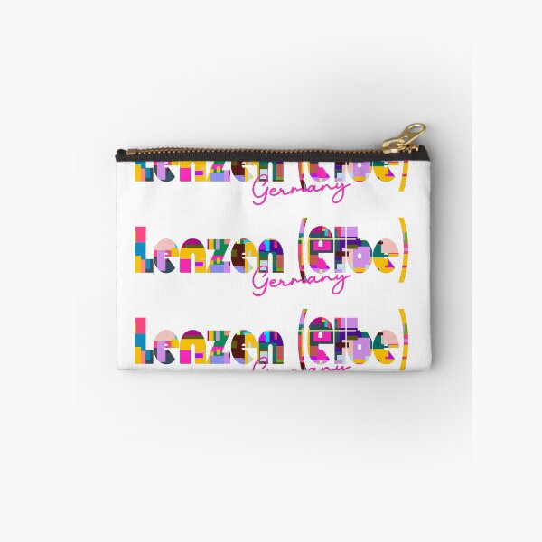Item preview, Lenzen (Elbe), Germany, Vibrant Abstract City Typography Art designed and sold by Wanderful-roads.