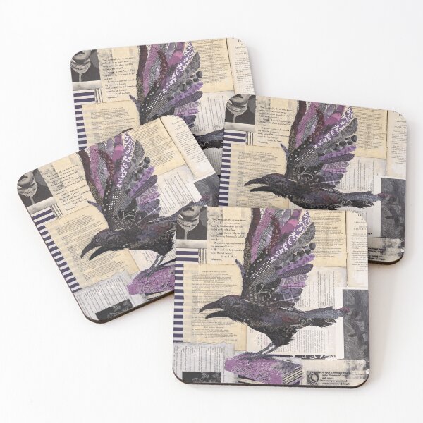Item preview, Edgar Allan Poe Raven Literary Collage designed and sold by TadeoNivar.