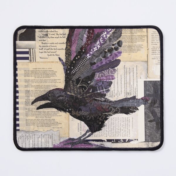 Item preview, Edgar Allan Poe Raven Literary Collage designed and sold by TadeoNivar.