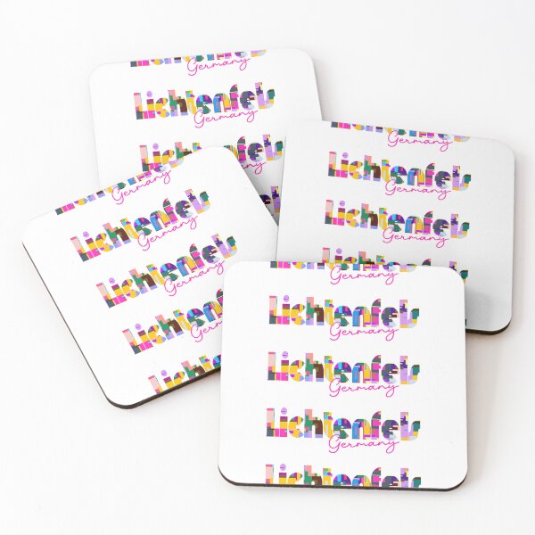 Item preview, Lichtenfels, Germany, Vibrant Abstract City Typography Art designed and sold by Wanderful-roads.