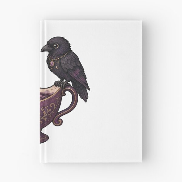 Item preview, Little Raven on Crescent Teacup designed and sold by The-Art-of-D.