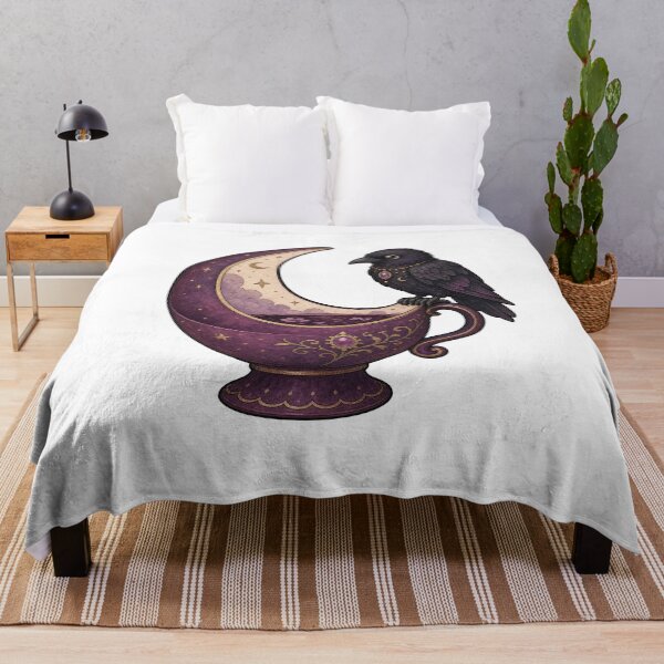 Item preview, Little Raven on Crescent Teacup designed and sold by The-Art-of-D.