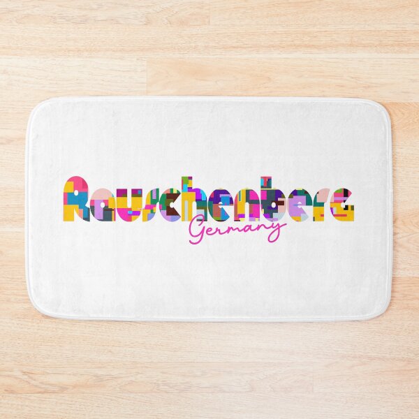 Item preview, Rauschenberg, Germany, Vibrant Abstract City Typography Art designed and sold by Wanderful-roads.
