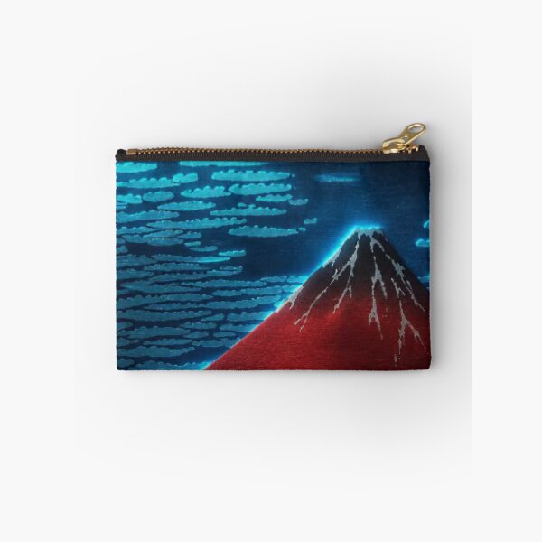 Item preview, Midnight Red Fuji | Neon Ukiyo-e Re:Mix | Japanese Wall Art | Mount Fuji Metal Poster designed and sold by vekotpu.
