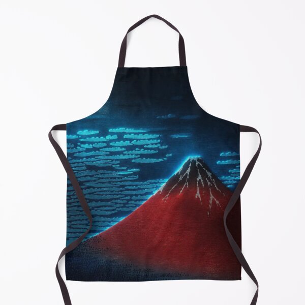 Item preview, Midnight Red Fuji | Neon Ukiyo-e Re:Mix | Japanese Wall Art | Mount Fuji Metal Poster designed and sold by vekotpu.