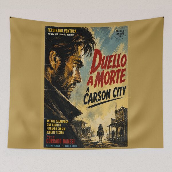 Item preview, Duello a Morte a Carson City, Fictional Spaghetti Western Poster designed and sold by Histoire s du Cinéma B.