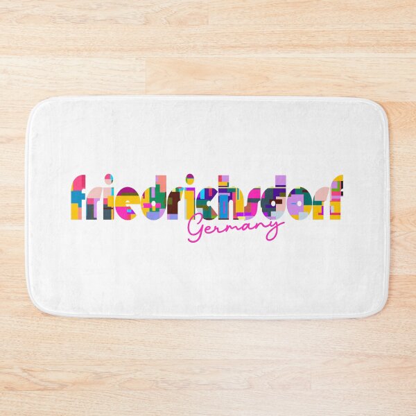 Item preview, Friedrichsdorf, Germany, Vibrant Abstract City Typography Art designed and sold by Wanderful-roads.