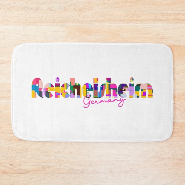Item preview, Reichelsheim, Germany, Vibrant Abstract City Typography Art designed and sold by Wanderful-roads.