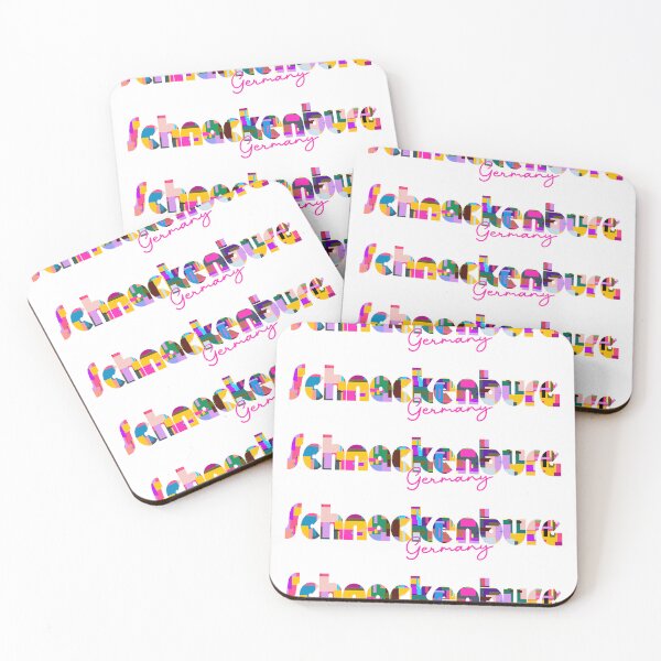 Item preview, Schnackenburg, Germany, Vibrant Abstract City Typography Art designed and sold by Wanderful-roads.