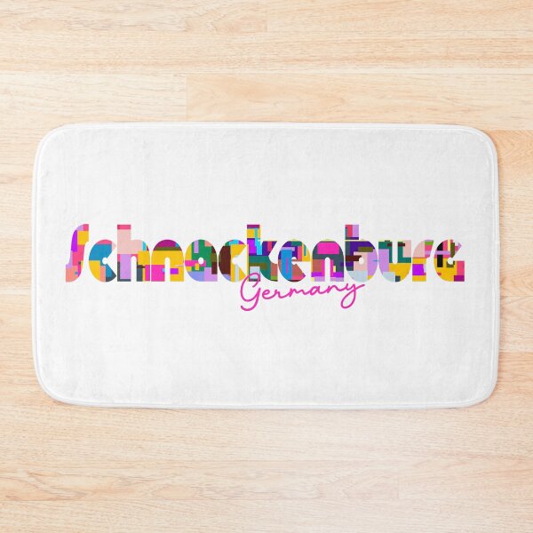 Item preview, Schnackenburg, Germany, Vibrant Abstract City Typography Art designed and sold by Wanderful-roads.