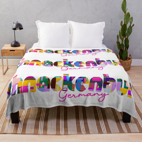 Item preview, Schnackenburg, Germany, Vibrant Abstract City Typography Art designed and sold by Wanderful-roads.