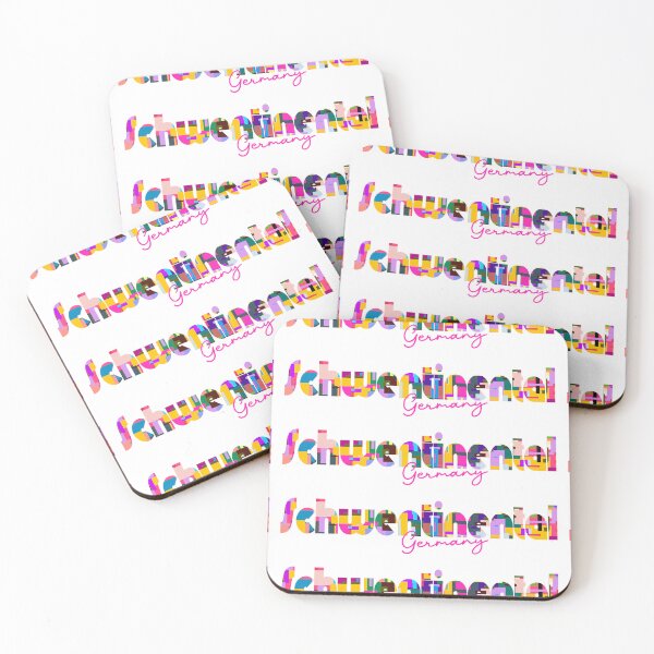 Item preview, Schwentinental, Germany, Vibrant Abstract City Typography Art designed and sold by Wanderful-roads.