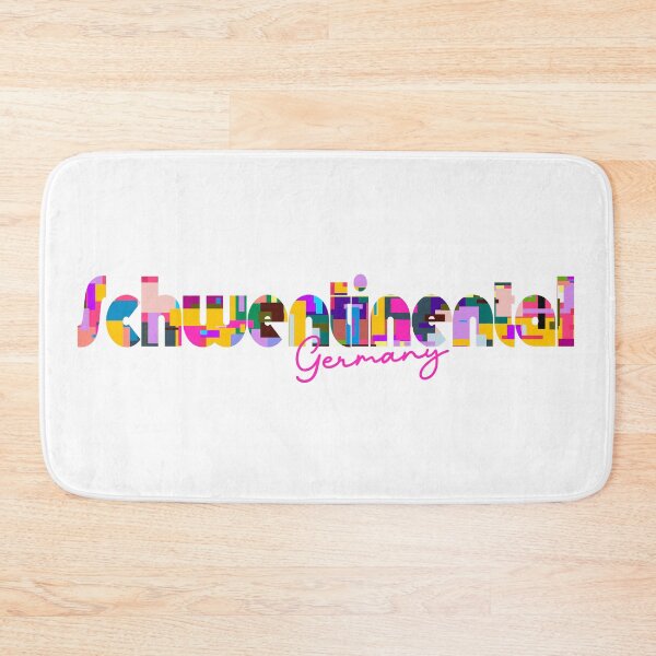 Item preview, Schwentinental, Germany, Vibrant Abstract City Typography Art designed and sold by Wanderful-roads.