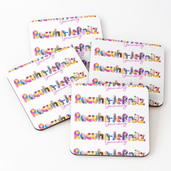 Item preview, Raguhn-Jeßnitz, Germany, Vibrant Abstract City Typography Art designed and sold by Wanderful-roads.
