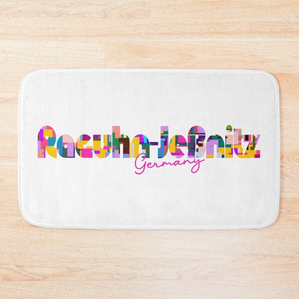 Item preview, Raguhn-Jeßnitz, Germany, Vibrant Abstract City Typography Art designed and sold by Wanderful-roads.