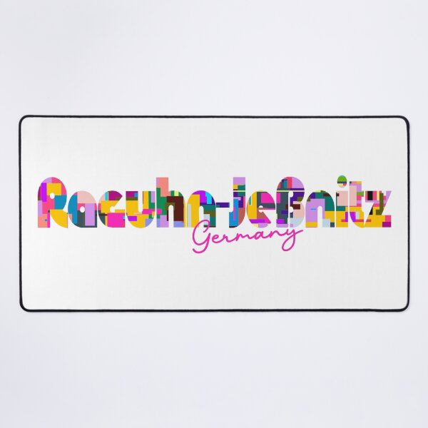 Item preview, Raguhn-Jeßnitz, Germany, Vibrant Abstract City Typography Art designed and sold by Wanderful-roads.