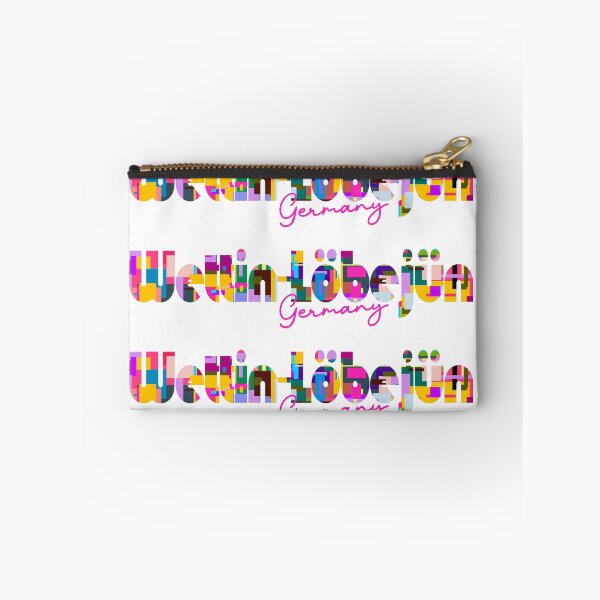 Item preview, Wettin-Löbejün, Germany, Vibrant Abstract City Typography Art designed and sold by Wanderful-roads.