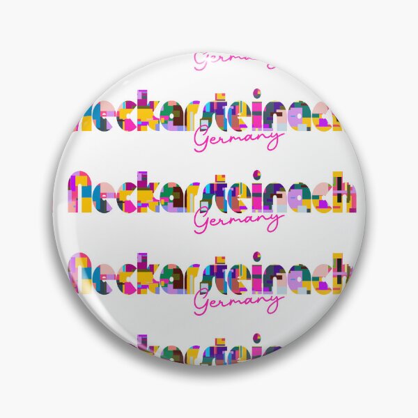 Item preview, Neckarsteinach, Germany, Vibrant Abstract City Typography Art designed and sold by Wanderful-roads.
