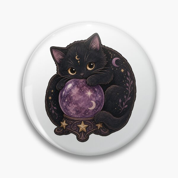 Item preview, Curled Black Cat Crystal Ball designed and sold by The-Art-of-D.
