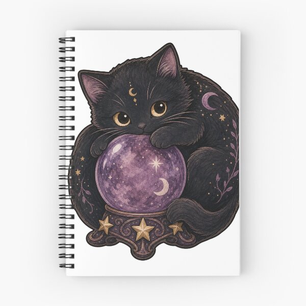 Item preview, Curled Black Cat Crystal Ball designed and sold by The-Art-of-D.