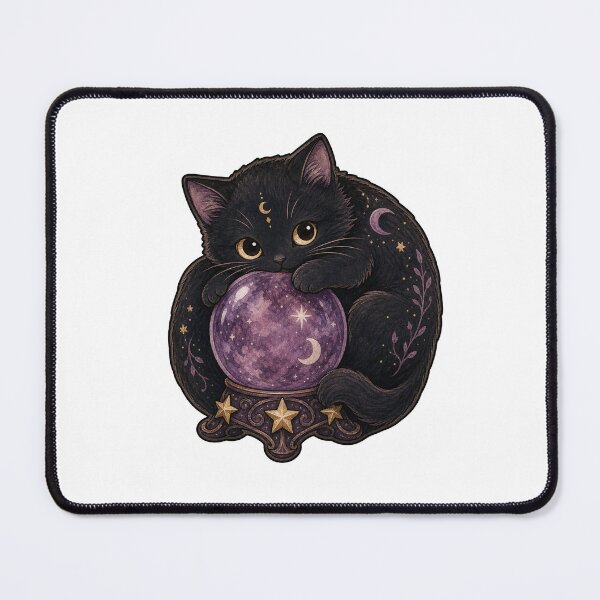 Item preview, Curled Black Cat Crystal Ball designed and sold by The-Art-of-D.