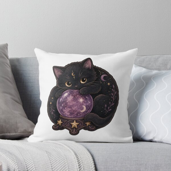 Item preview, Curled Black Cat Crystal Ball designed and sold by The-Art-of-D.