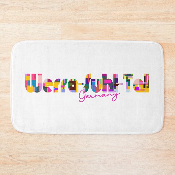 Item preview, Werra-Suhl-Tal, Germany, Vibrant Abstract City Typography Art designed and sold by Wanderful-roads.