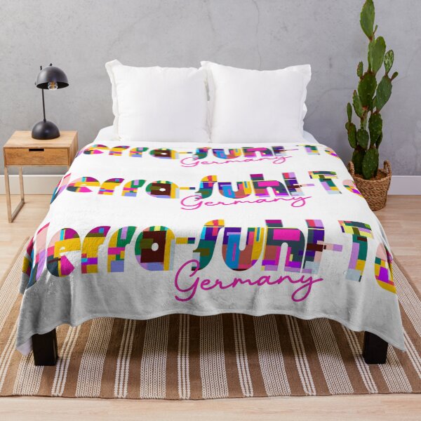 Item preview, Werra-Suhl-Tal, Germany, Vibrant Abstract City Typography Art designed and sold by Wanderful-roads.