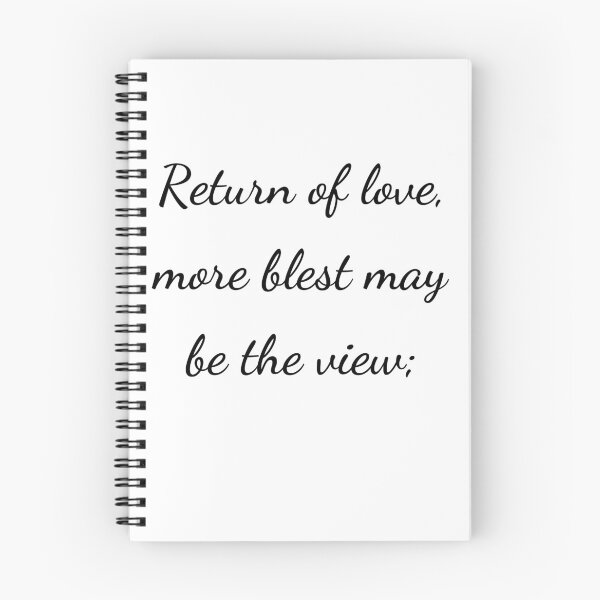 Item preview, “Return of love, more blest may be the view;” - handwriting black designed and sold by ariksworld.