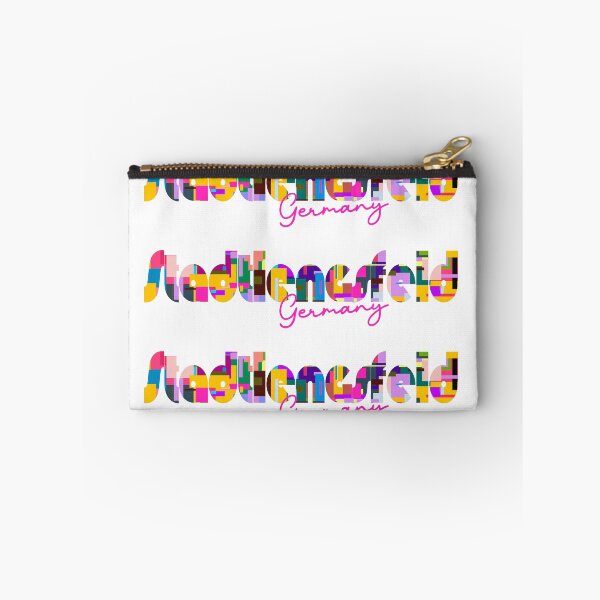 Item preview, Stadtlengsfeld, Germany, Vibrant Abstract City Typography Art designed and sold by Wanderful-roads.